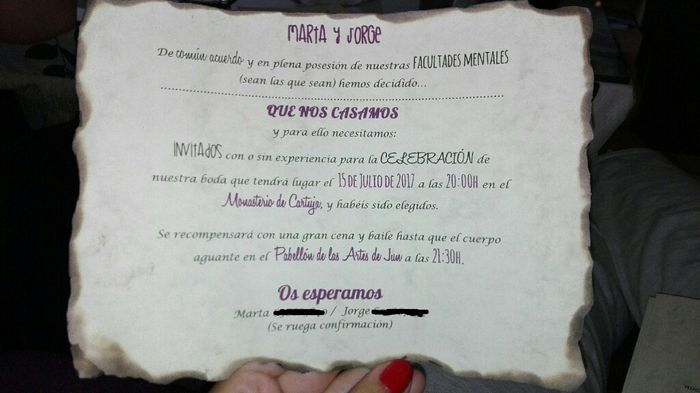 Mis invitaciones en botella! - 1