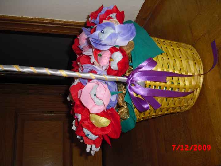 cesta con rosas
