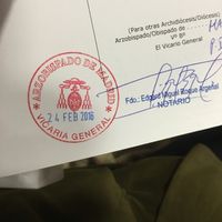 Legalizar la partida de bautismo en madrid - 1