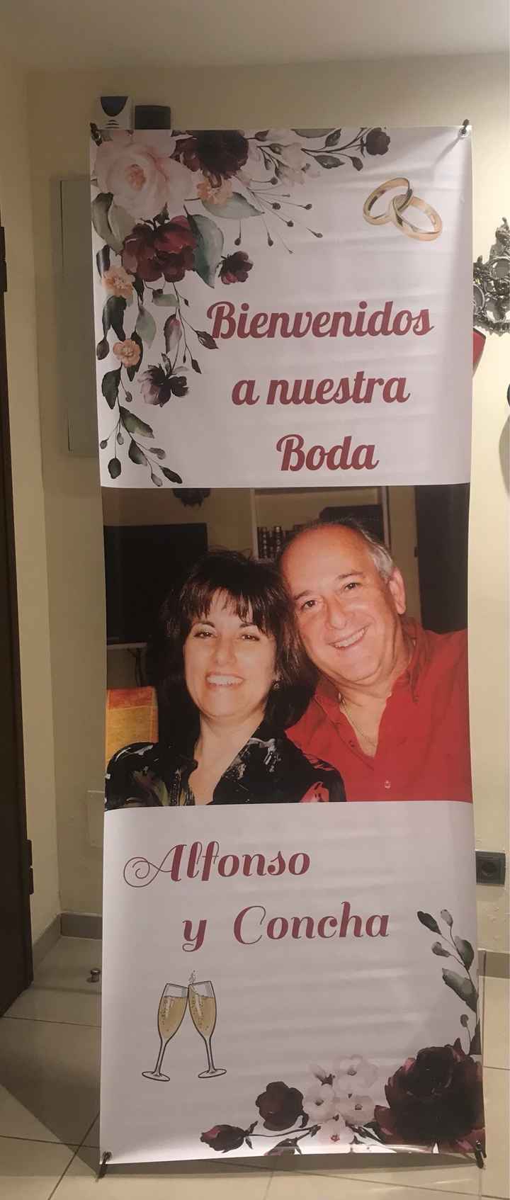 Cartel bienvenida boda. - 1