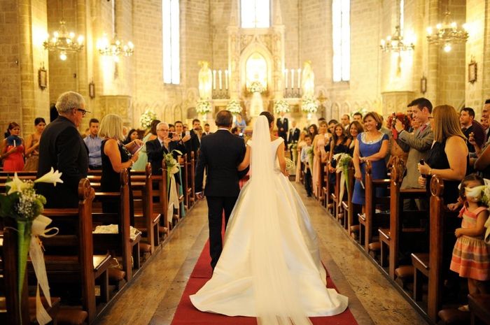 Novios que nos casamos en la iglesia de san agustín. - 1