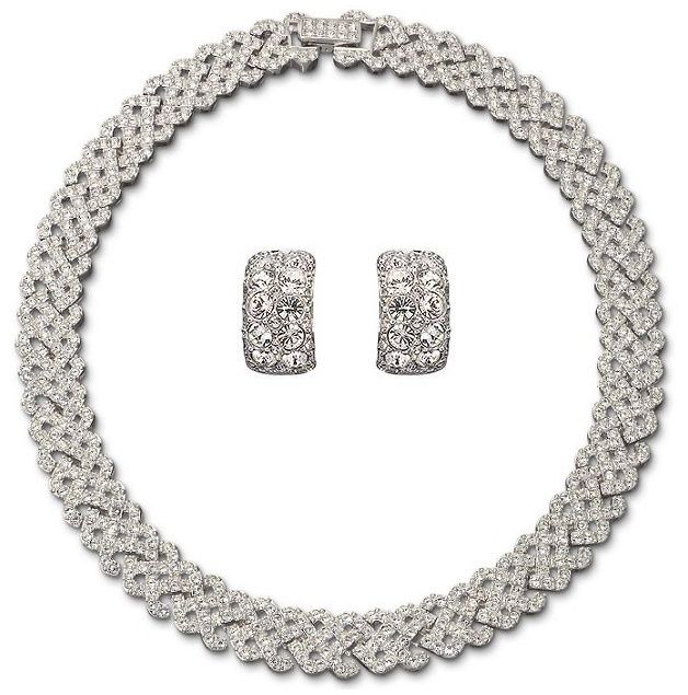 Mi conjunto de gargantilla y pendientes para la boda
