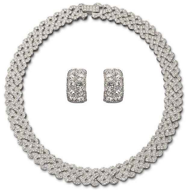 Mi conjunto de gargantilla y pendientes para la boda