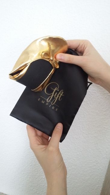 bailarinas doradas con bolsa