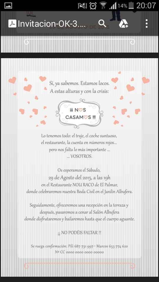 Redactar invitacion - 1
