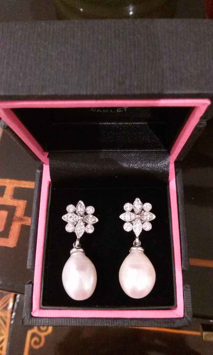 Mis pendientes de plata y perla!! - 1