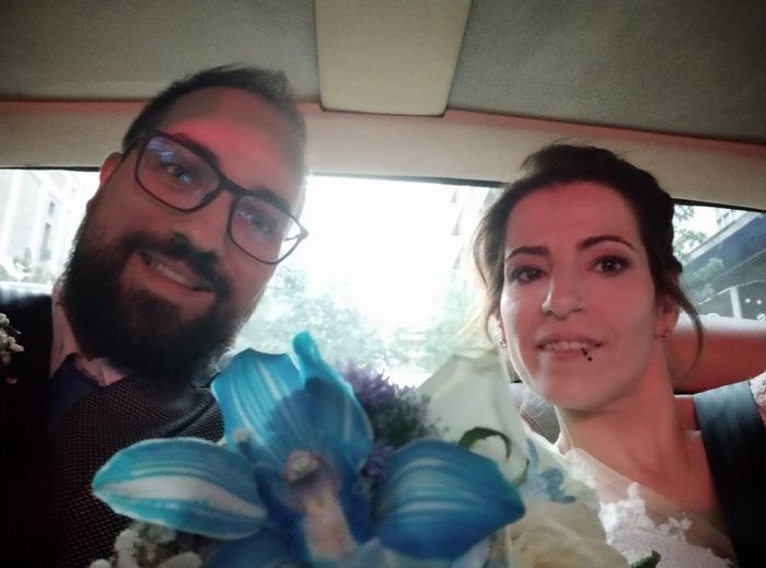 Primera selfie de casados