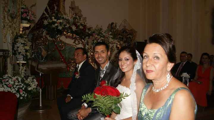 en el altar