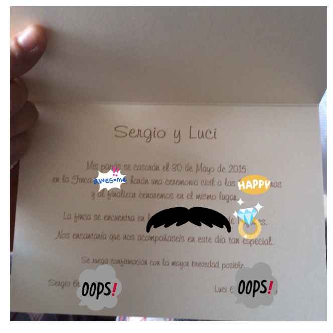 Mis invitaciones! Ya están aquii!! - 2