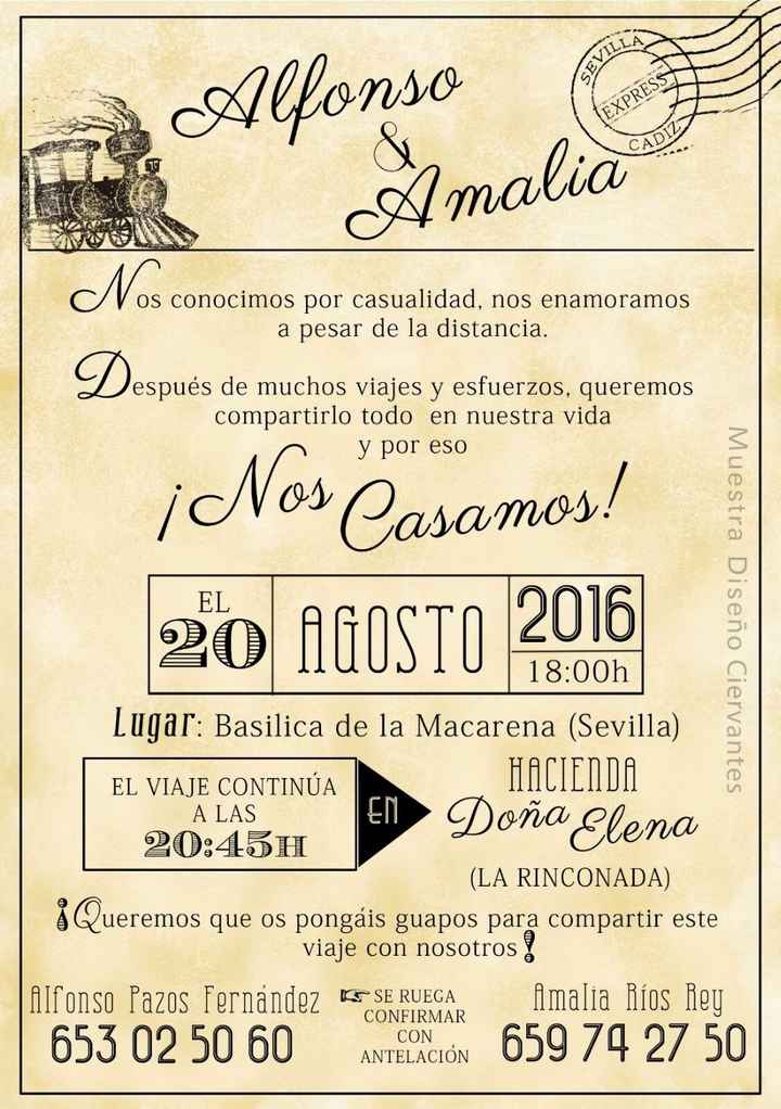 Invitación reverso
