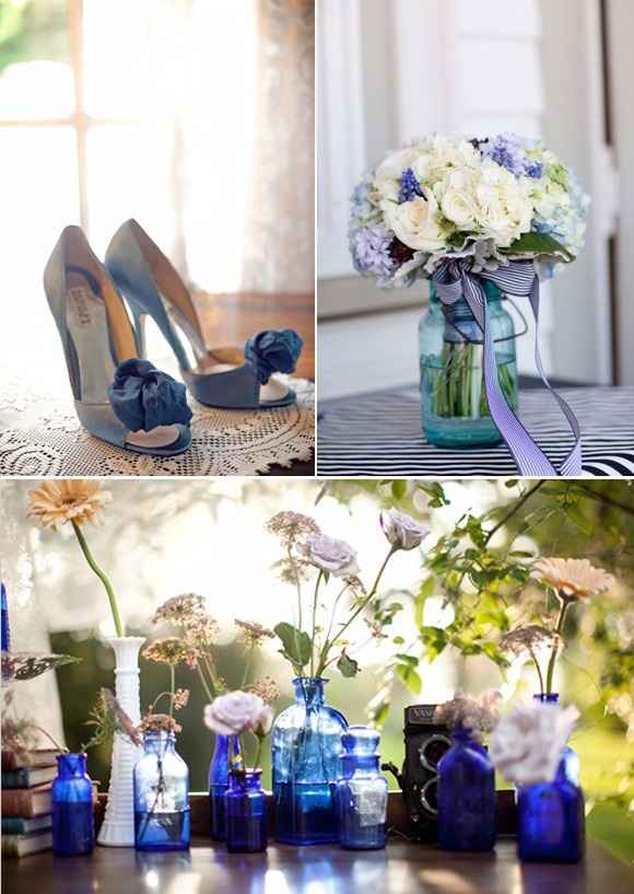 BODA AZUL Y BLANCO