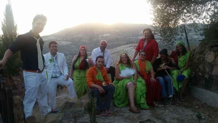 gitanos con paisaje