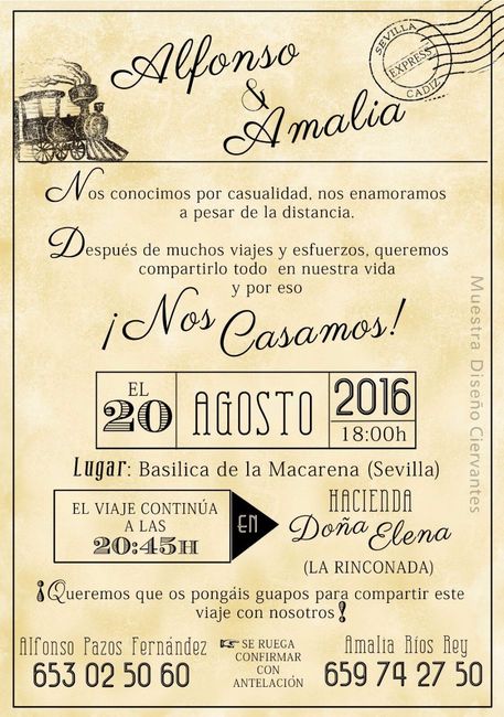 Invitación reverso