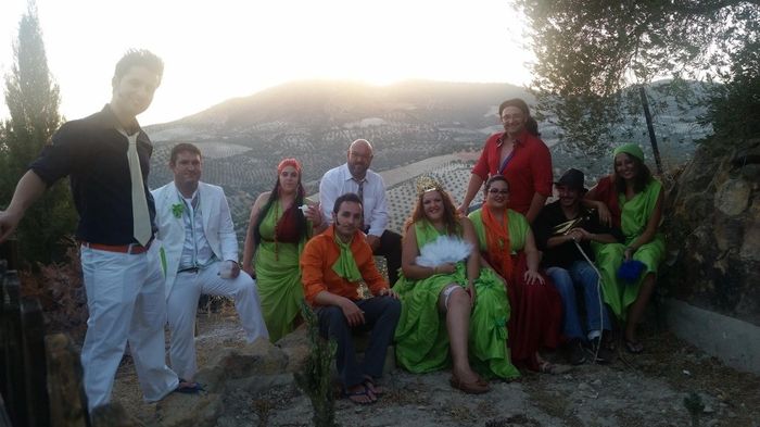 gitanos con paisaje