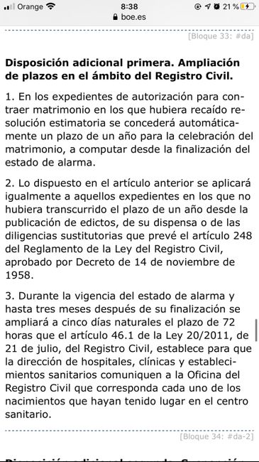 Expediente matrimonial: nos caducará? 1