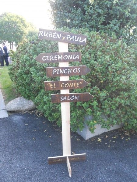 señal de madera