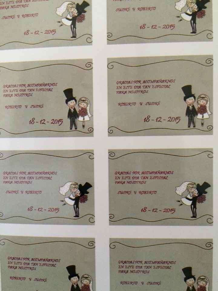 Recuerdos para los invitados