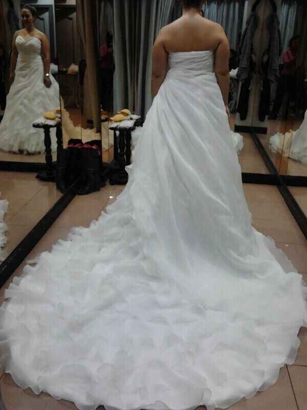 cola del vestido