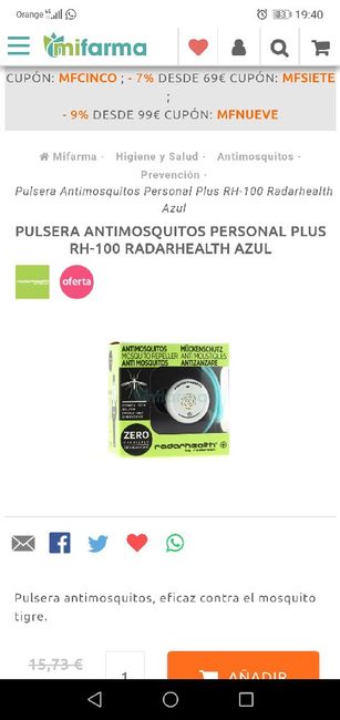Pulseras antimosquitos y repelentes - 1