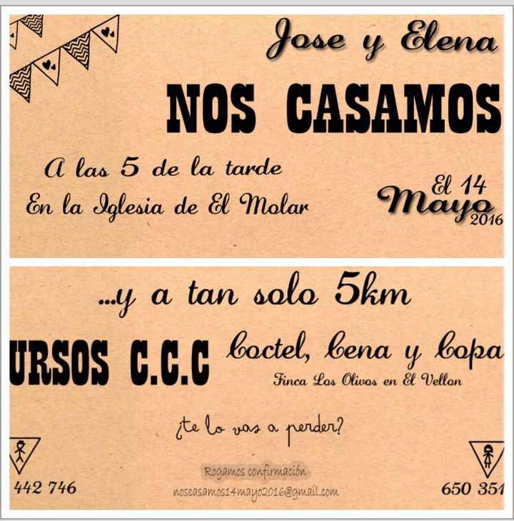 Invitaciones ¿€? - 1