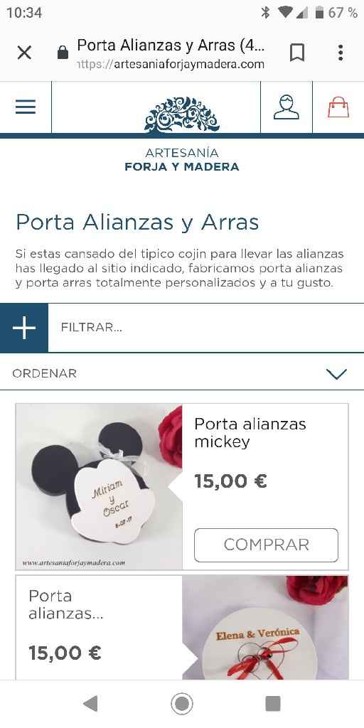 Porta arras/alianzas Disney - 1