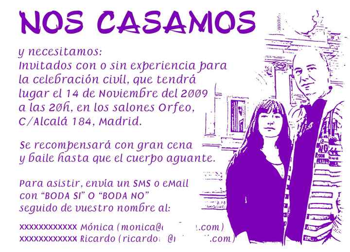 Invitación Boda