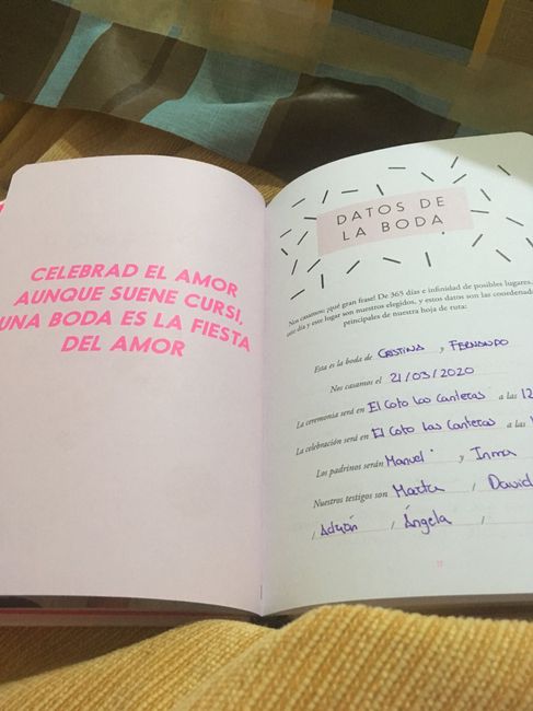El acompañante de toda novia que se precie “la agenda de nuestra Boda” - 1