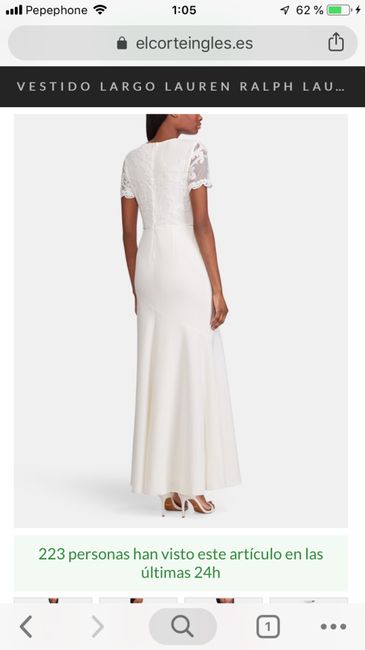 Vestido de novia economico o para segundo vestido - 2