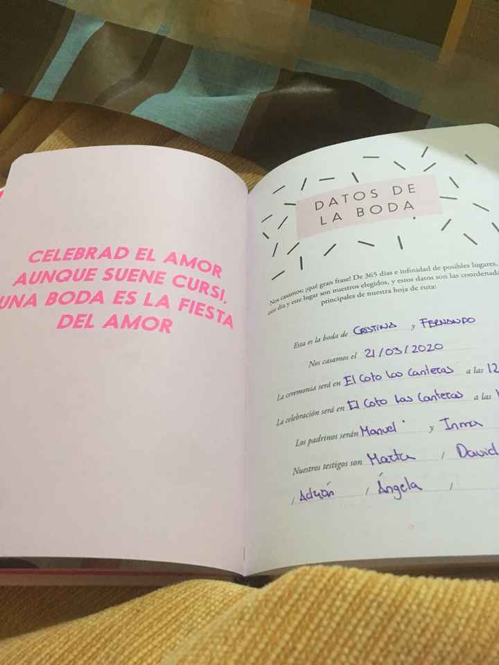 El acompañante de toda novia que se precie “la agenda de nuestra Boda” - 1