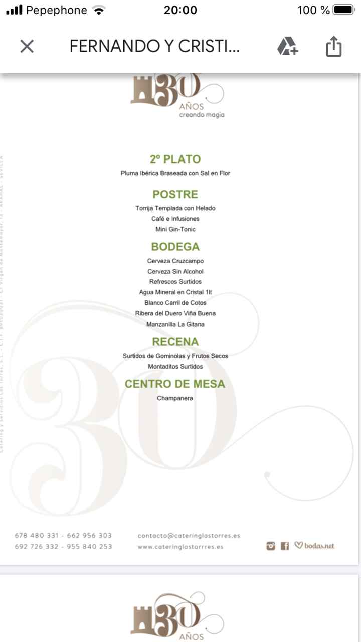 Ya tengo el presupuesto definitivo del menú de boda - 2