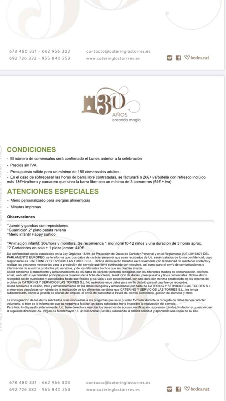 Ya tengo el presupuesto definitivo del menú de boda - 4