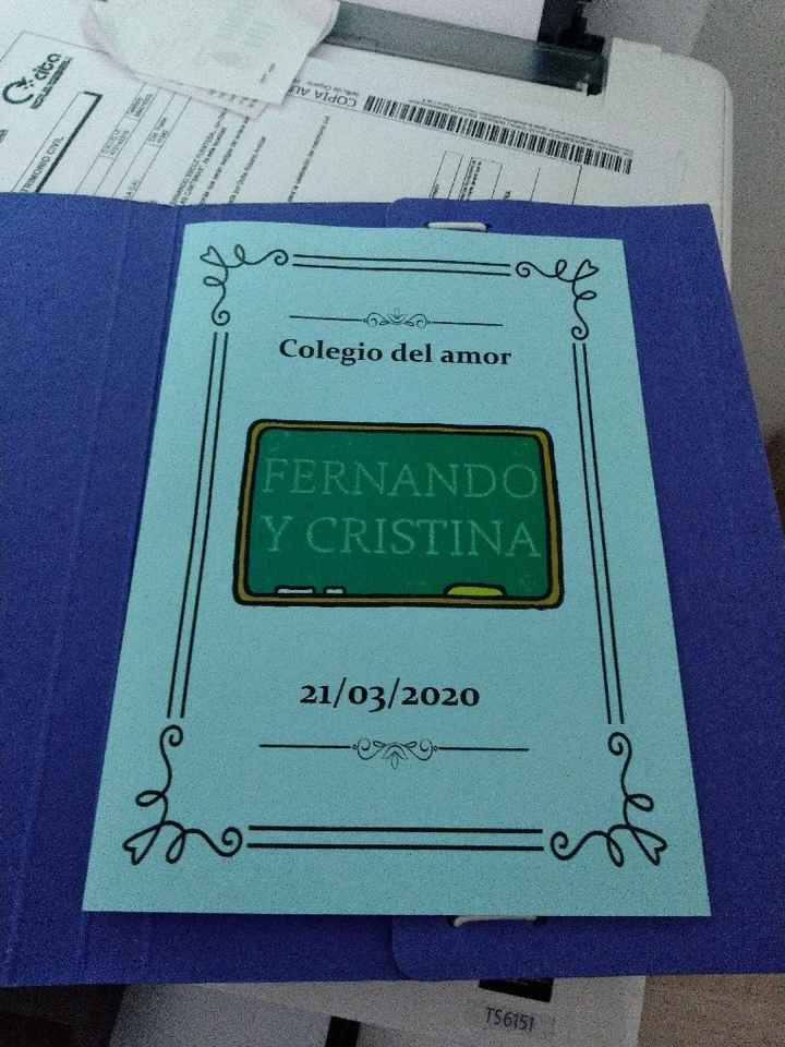 Mis invitaciones de boda acabadas - 1