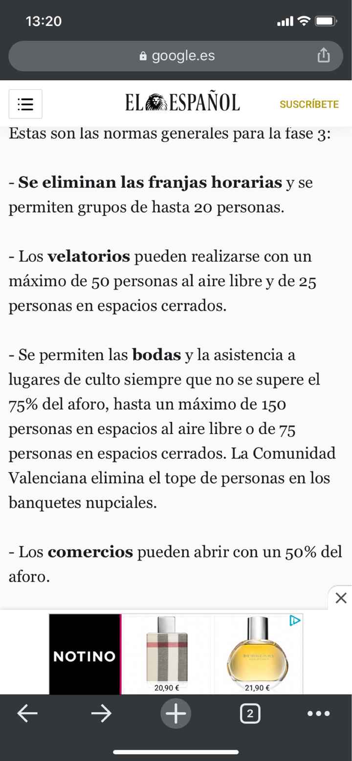 Nuevas reglas para bodas en la nueva normalidad - 1
