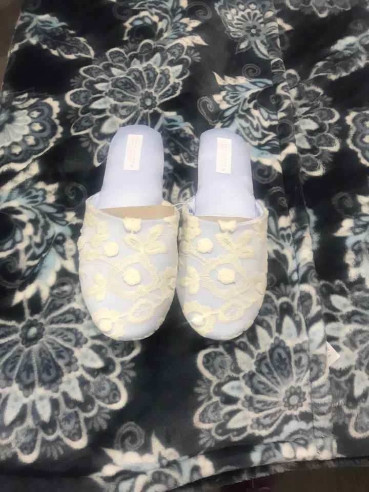 Zapatillas de novia para la bata - 1