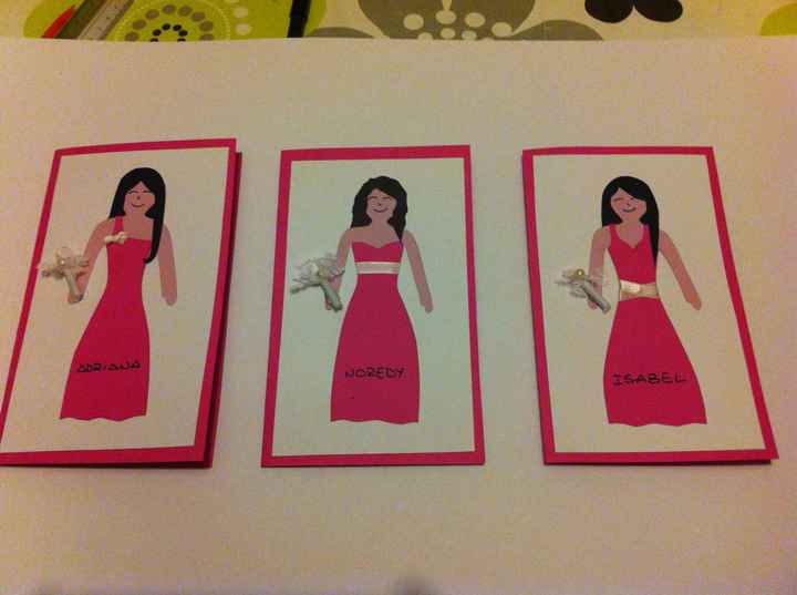 mis invitaciones  de damas de honor