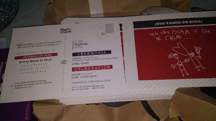Alguien que haya hecho las invitaciones con el texto como si fueran sus hijos - 1