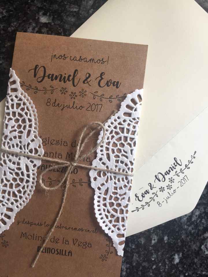 Alguien hizo sus propias invitaciones? - 1