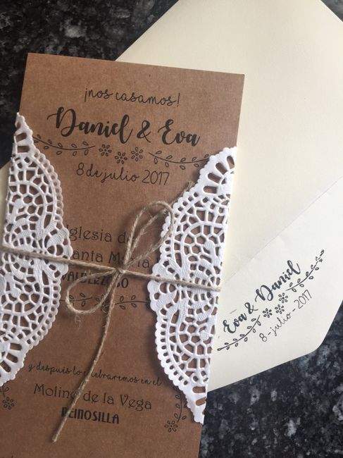 Alguien hizo sus propias invitaciones? - 1