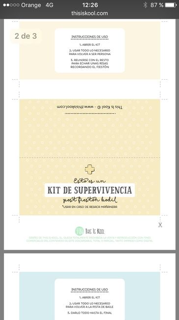Cartel kit de supervivencia! - 2
