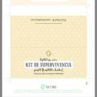 Cartel kit de supervivencia! - 2