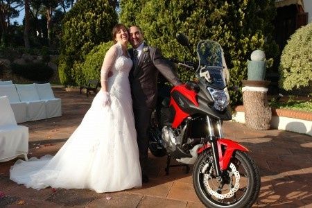 La moto de mi marido y nosotros