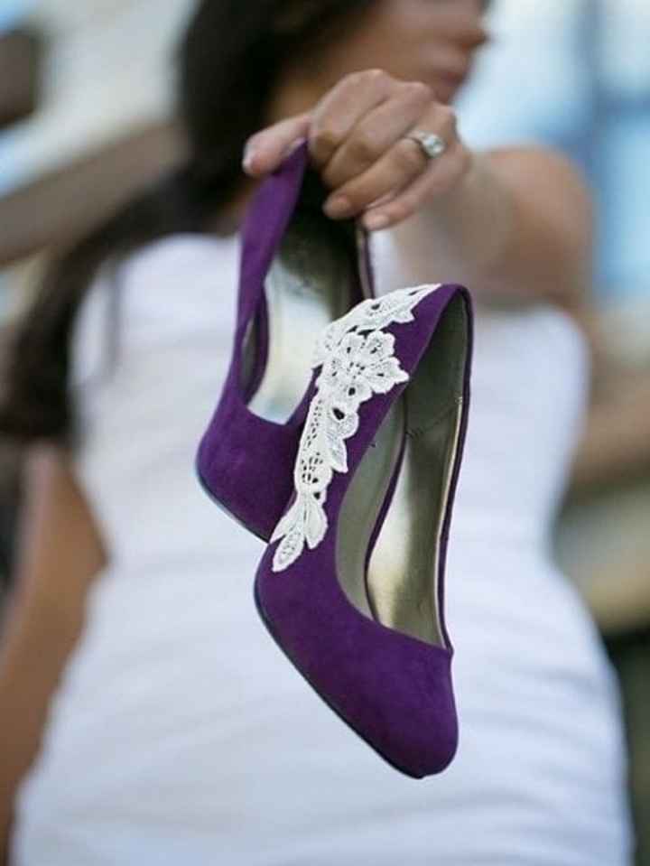 Color de zapatos morado clarito o morado oscuro?? - 1