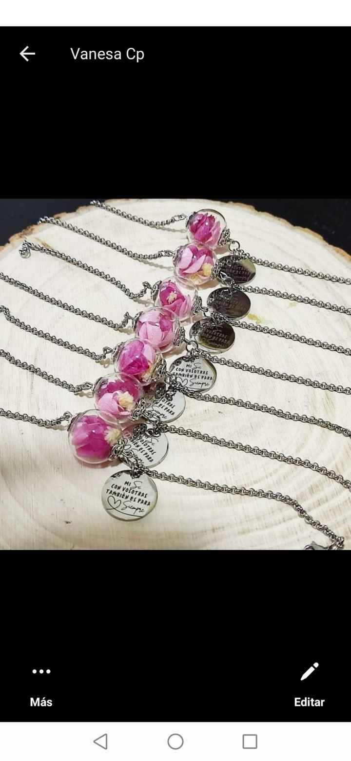 Pulseras de plata para damas de honor - 1