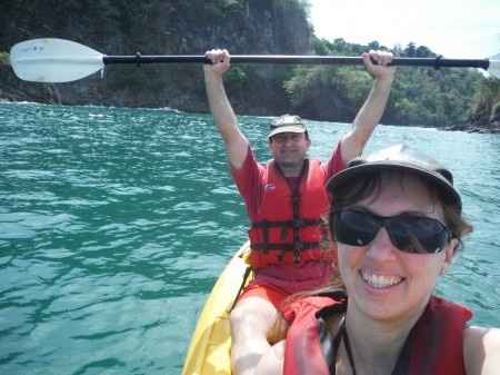 Un poquito de kayak en el mar