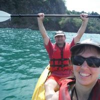 Un poquito de kayak en el mar
