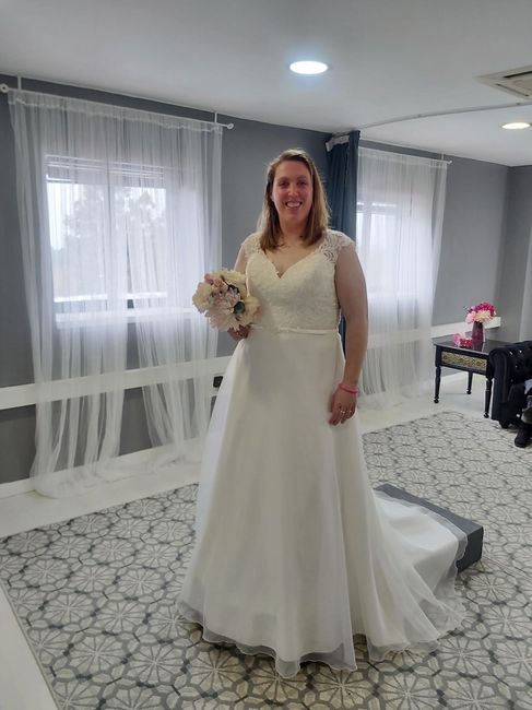 Probando el vestido