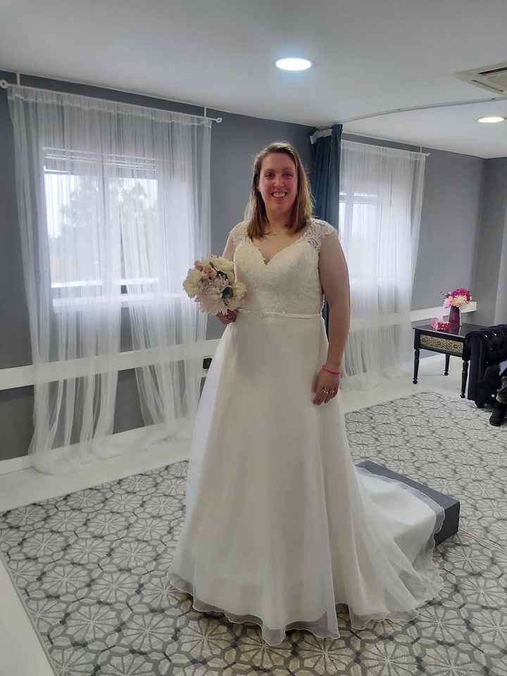 Probando el vestido