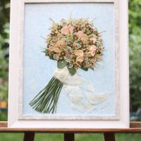 El cuadro de mi ramo de novia :)