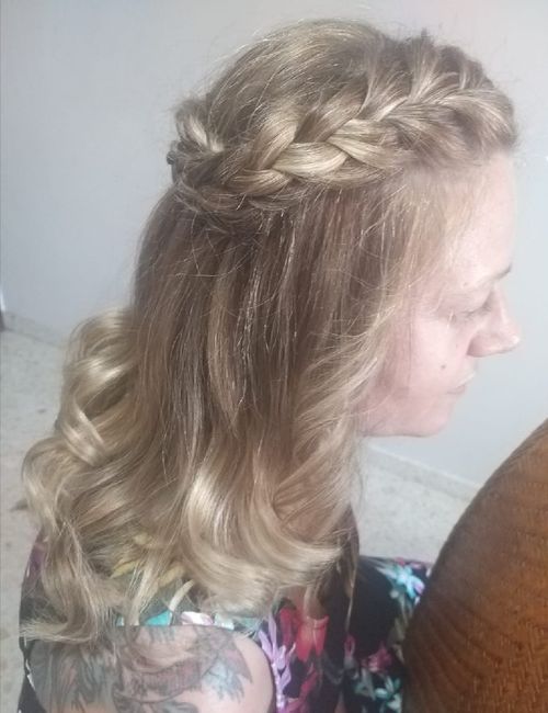 Prueba de peinado y maquiaje hecha. Qué os parece? 2