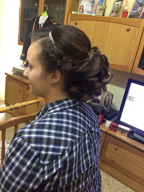 Mi prueba de peinado y maquillaje!! - 2
